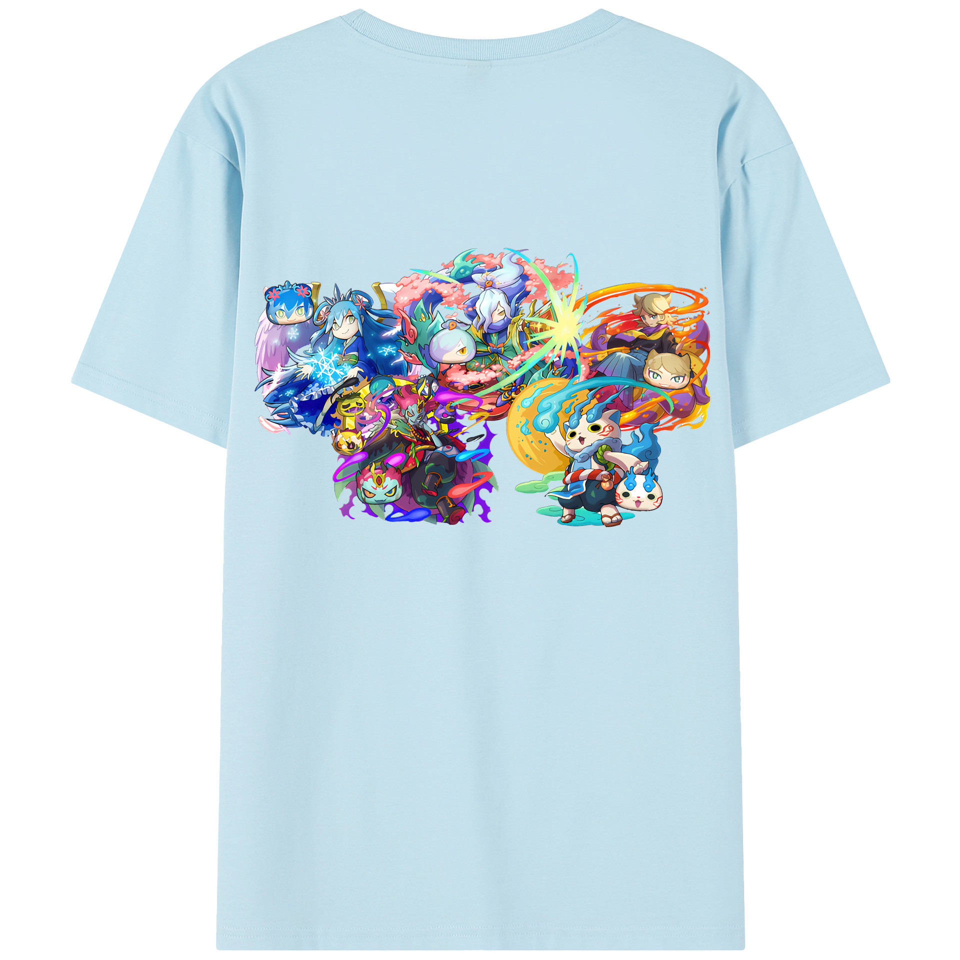 （画像用） 妖怪ウォッチ Yo-kai Watch 綿100％半袖Tシャツ（背面プリント）